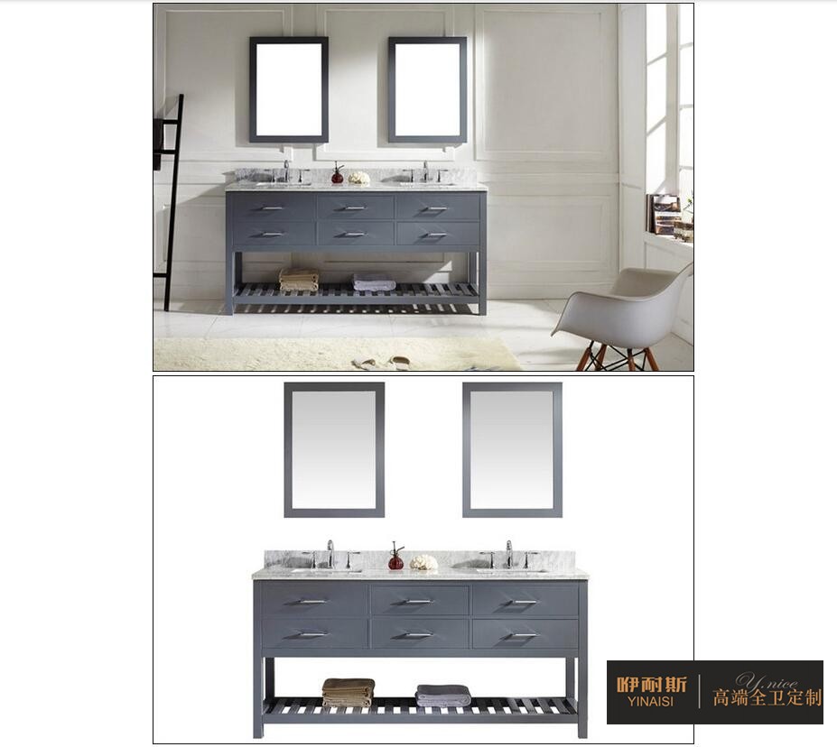 方案3:雙人浴室柜+2個(gè)鏡子 方案3:雙人浴室柜+2個(gè)鏡子